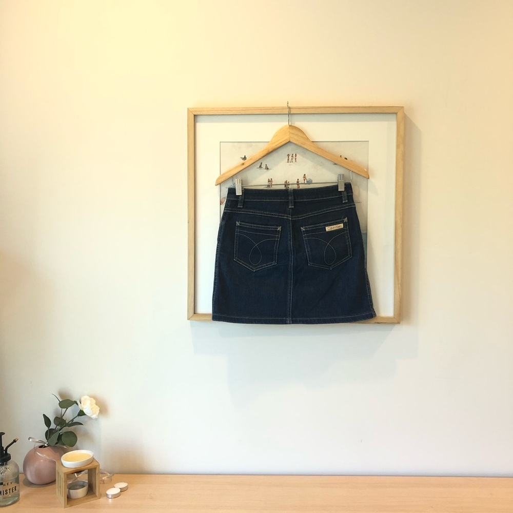 Calvin Kline Jeans blue mini skirt